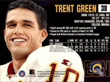 1999 SkyBox Dominion #38 Trent Green Back