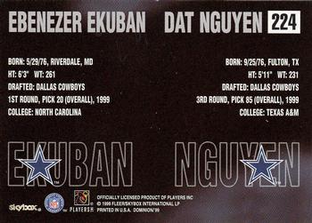 1999 SkyBox Dominion #224 Ebenezer Ekuban / Dat Nguyen Back