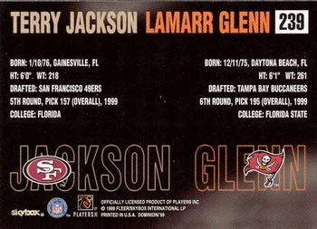 1999 SkyBox Dominion #239 Terry Jackson / Lamarr Glenn Back