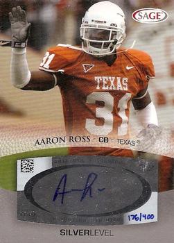 2007 SAGE - Autographs Silver #A45 Aaron Ross Front