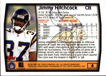 1999 Topps #4 Jimmy Hitchcock Back