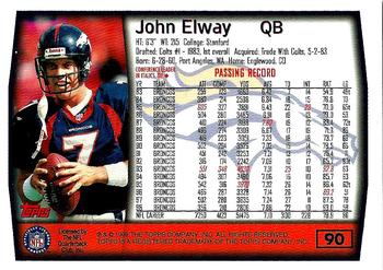 1999 Topps #90 John Elway Back