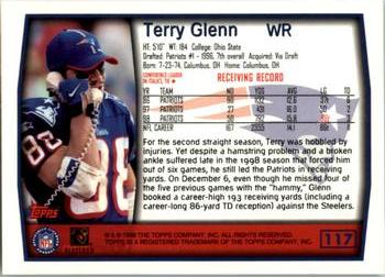1999 Topps #117 Terry Glenn Back