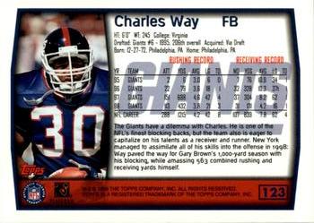 1999 Topps #123 Charles Way Back