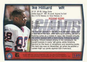 1999 Topps #149 Ike Hilliard Back