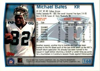 1999 Topps #168 Michael Bates Back