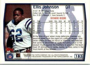 1999 Topps #183 Ellis Johnson Back