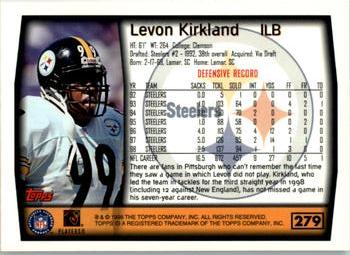 1999 Topps #279 Levon Kirkland Back