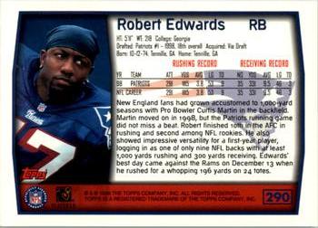 1999 Topps #290 Robert Edwards Back