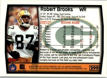 1999 Topps #299 Robert Brooks Back