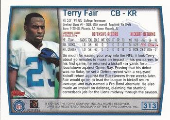 1999 Topps #313 Terry Fair Back