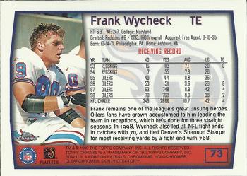 1999 Topps Chrome #73 Frank Wycheck Back