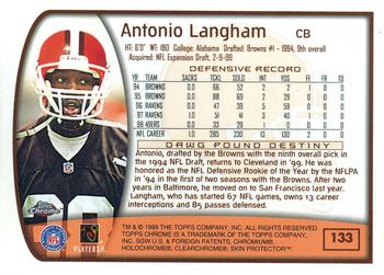1999 Topps Chrome #133 Antonio Langham Back