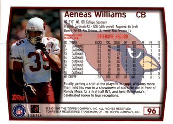 1999 Topps - Topps Collection #96 Aeneas Williams Back