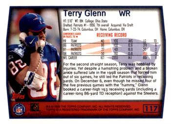 1999 Topps - Topps Collection #117 Terry Glenn Back