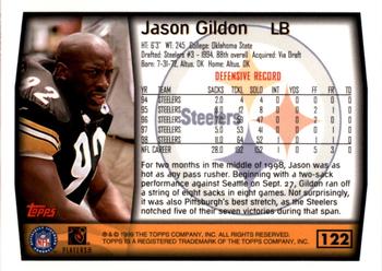1999 Topps - Topps Collection #122 Jason Gildon Back