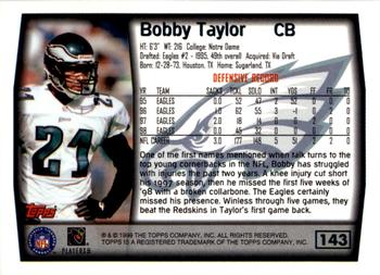 1999 Topps - Topps Collection #143 Bobby Taylor Back