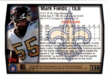 1999 Topps - Topps Collection #158 Mark Fields Back