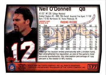 1999 Topps - Topps Collection #177 Neil O'Donnell Back