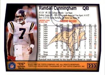 1999 Topps - Topps Collection #223 Randall Cunningham Back