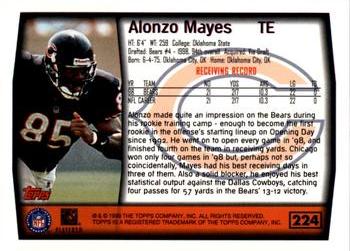 1999 Topps - Topps Collection #224 Alonzo Mayes Back