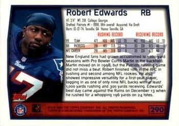 1999 Topps - Topps Collection #290 Robert Edwards Back