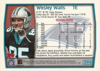 1999 Topps - Topps Collection #294 Wesley Walls Back
