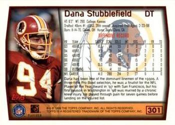 1999 Topps - Topps Collection #301 Dana Stubblefield Back