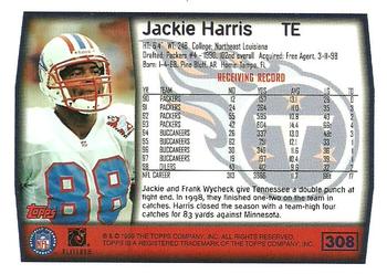 1999 Topps - Topps Collection #308 Jackie Harris Back