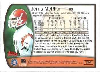 1999 Topps - Topps Collection #324 Jerris McPhail Back