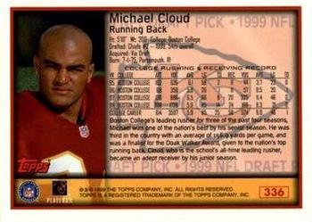 1999 Topps - Topps Collection #336 Michael Cloud Back