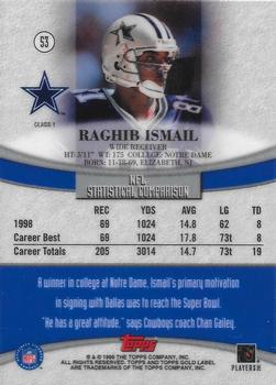 1999 Topps Gold Label #53 Raghib Ismail Back