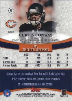 1999 Topps Gold Label #58 Curtis Conway Back