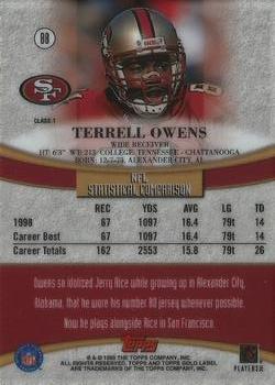 1999 Topps Gold Label #88 Terrell Owens Back