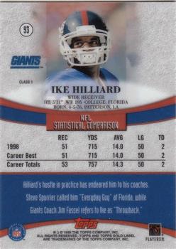 1999 Topps Gold Label #93 Ike Hilliard Back