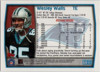 1999 Topps Season Opener #122 Wesley Walls Back