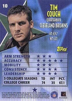 1999 Topps Stars #10 Tim Couch Back