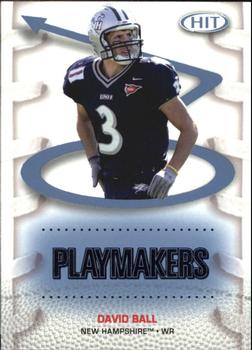 2007 SAGE HIT - Playmakers Blue #P30 David Ball Front