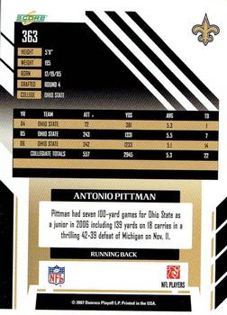 2007 Score - Atomic #363 Antonio Pittman Back