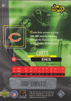 1999 UD Ionix #12 Curtis Enis Back