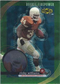 1999 UD Ionix #62 Ricky Williams Front