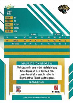 2007 Score - Glossy #237 Maurice Jones-Drew Back