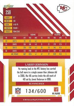 2007 Score - Gold Zone #259 Larry Johnson Back