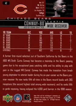 1999 Upper Deck #42 Curtis Conway Back