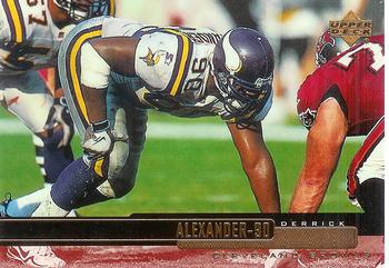 1999 Upper Deck #56 Derrick Alexander Front