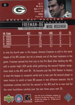 1999 Upper Deck #82 Antonio Freeman Back