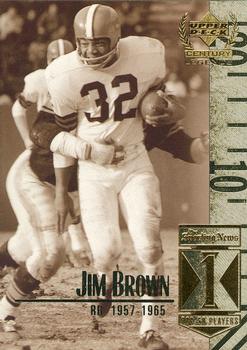 1999 Upper Deck Century Legends #1 Jim Brown Front