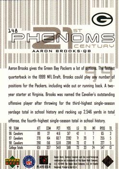 1999 Upper Deck Century Legends #148 Aaron Brooks Back