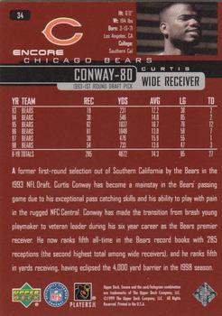 1999 Upper Deck Encore #34 Curtis Conway Back
