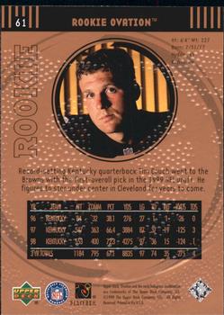 1999 Upper Deck Ovation #61 Tim Couch Back